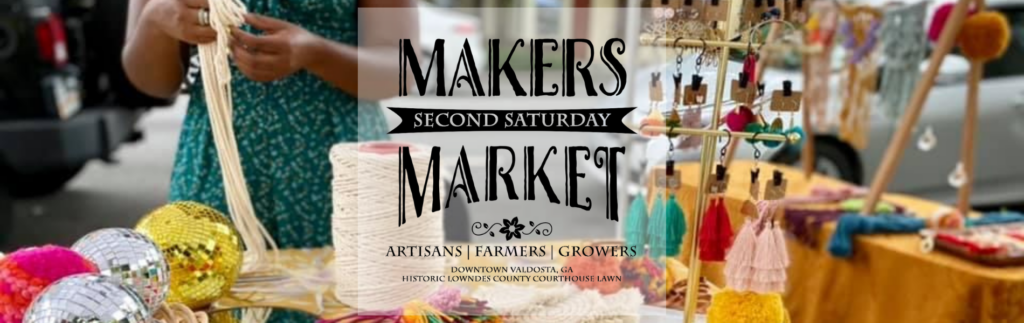 Visit the Makers Market in Valdosta Georgia for a farmers market and artisan goods